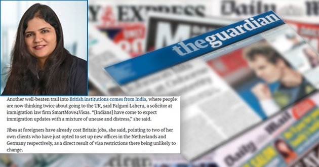 Falguni Y Parekh SRA-regulated solicitor, not practising at immigration law firm in India, opine in ‘The Guardian’