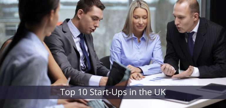 Countdown of the top 10 Start-Ups in the UK
