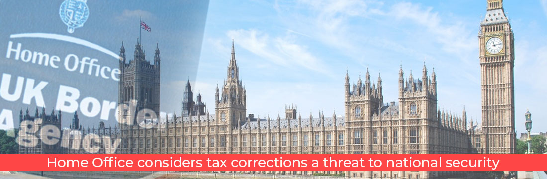 Home Office considers tax corrections a threat to national security