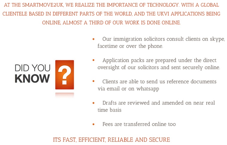 Technology Friendly UK Visa Process