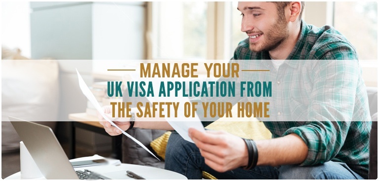 Manage your UK visa application from the safety of your home