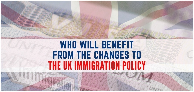Who will benefit from the changes to the UK Immigration policy