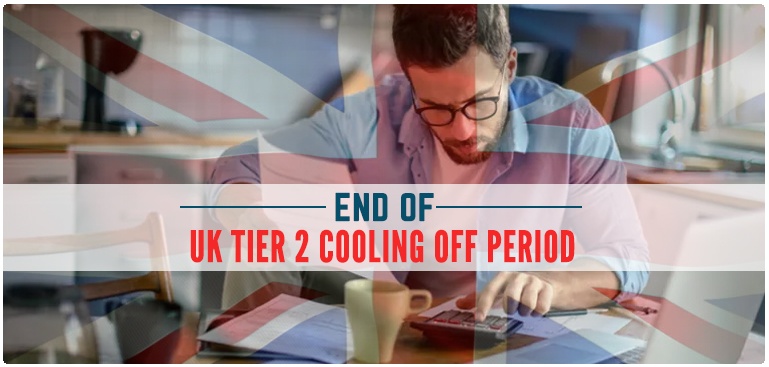 End of UK Tier 2 Cooling Off Period