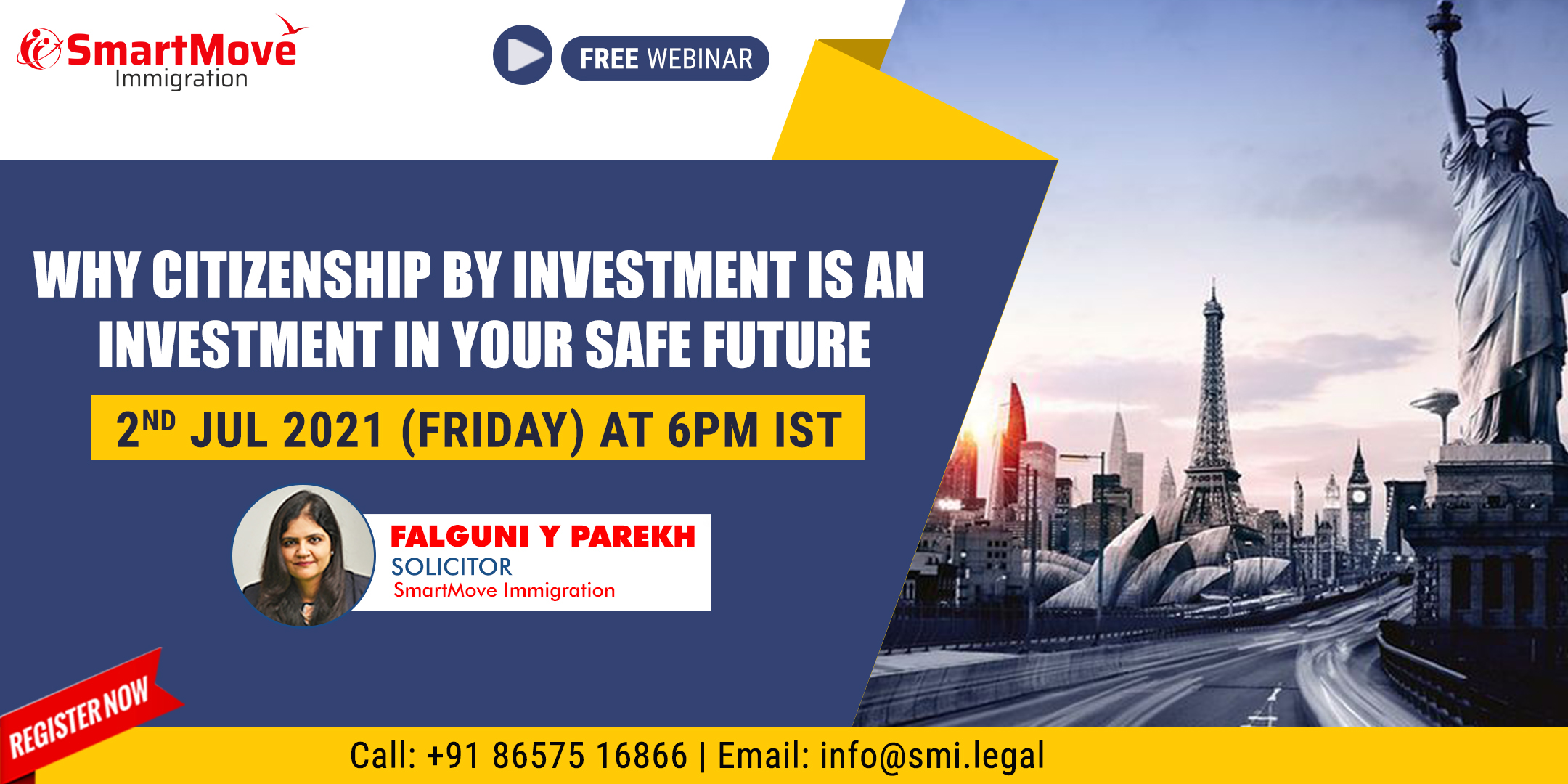FREE Webinar : Why Citizenship by Investment is an Investment in Your Safe Future