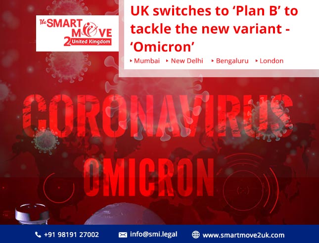 UK switches to ÔÇÿPlan BÔÇÖ to tackle the new variant Omicron