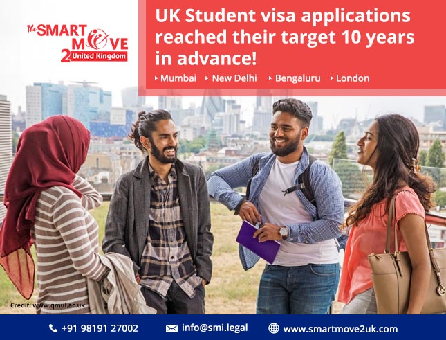 UK Student visa applications reached their target of over 600,000 students – 10 years in advance!