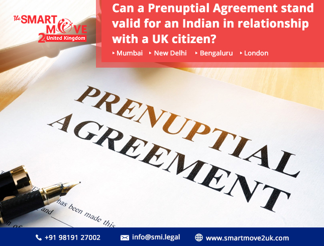 Can a Prenup Agreement stand valid for an Indian in relationship with a UK citizen?