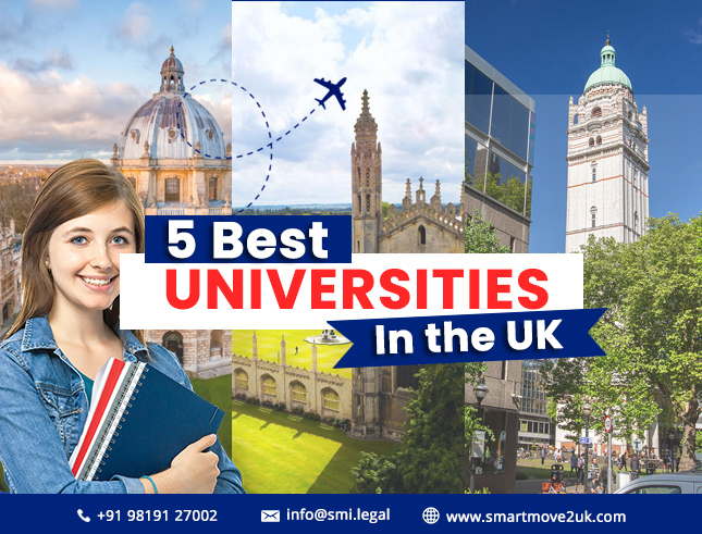 Experts at The SmartMove2UK reveal a list of the 5 best universities in the UK!