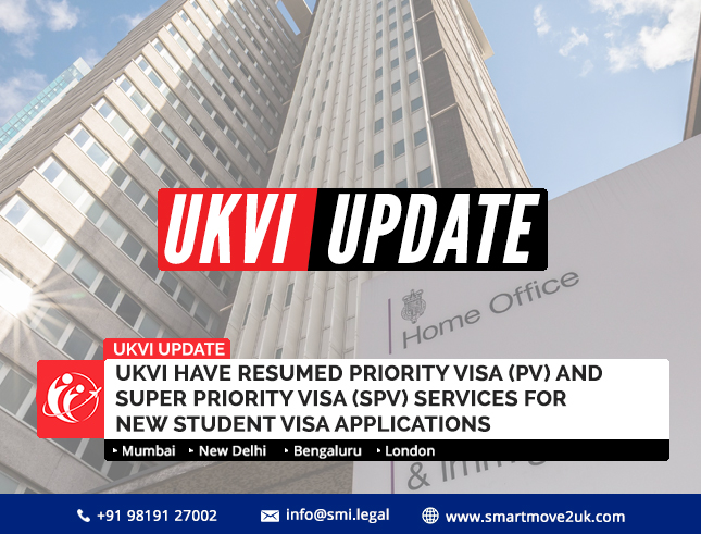 UKVI Update Re: Student Priority Visa and Super Priority Visa Services┬á