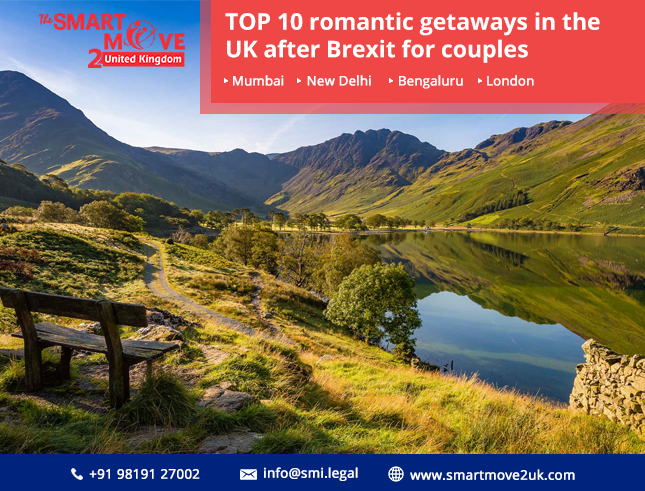 TOP 10 romantic getaways in the United Kingdom after Brexit for couples