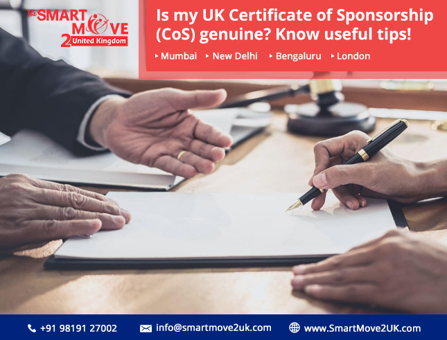 Is my UK Certificate of Sponsorship (CoS) genuine? Know useful tips!
