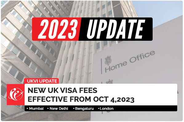 New UK Visa Fees effective from 4 October 2023