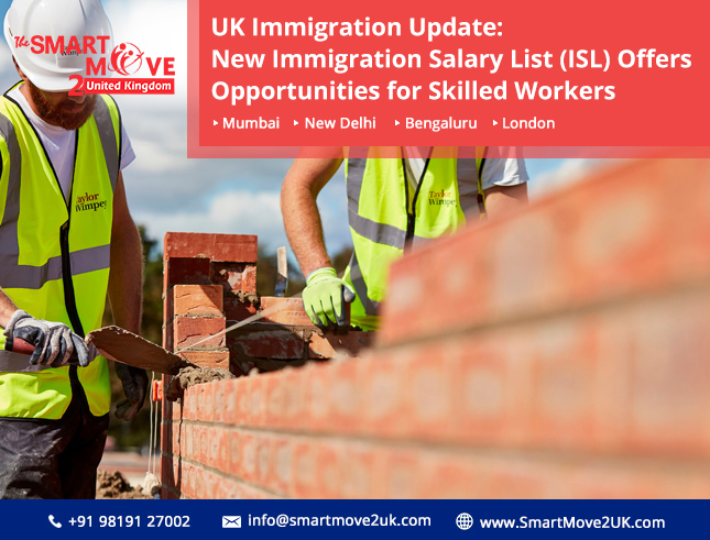 New Immigration Salary List (ISL) Offers Opportunities for Skilled Workers