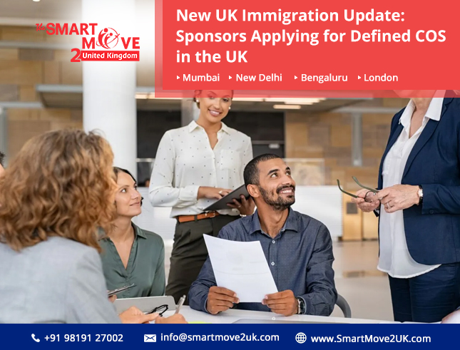 Sponsors Applying for Defined Certificates of Sponsorship (DCoS) in the UK